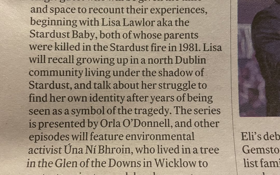 TG4 Finné Episode on “Limerick’s own Billy Elliot” coming soon!